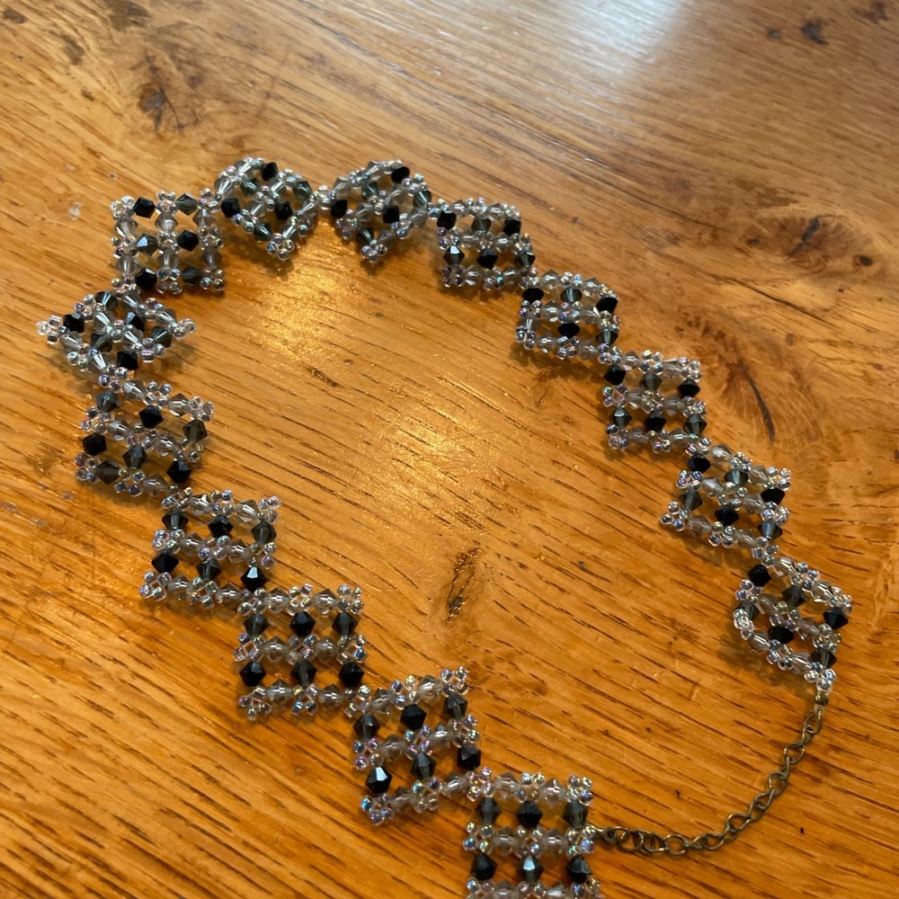 Crystal bead choker